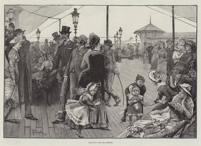 Enjoying the Sea Breeze by Alfred Edward Emslie